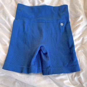 Never worn blue cotton on biker shorts! Size XS
